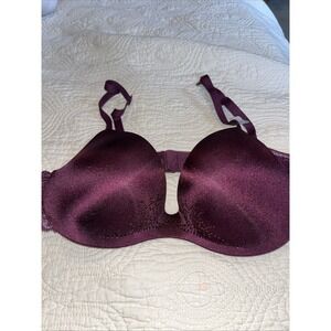 La Senza Body Kiss Bra NWT 32B  Eggplant Padded Removable Adjustable Straps